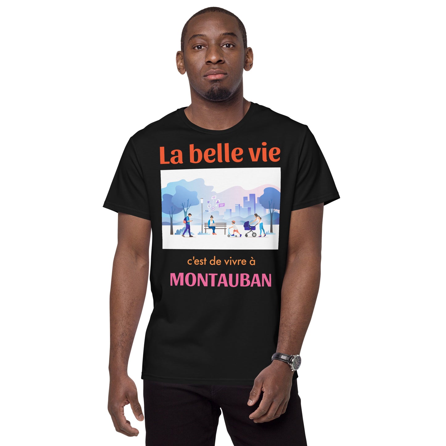 T-shirt premium en coton homme